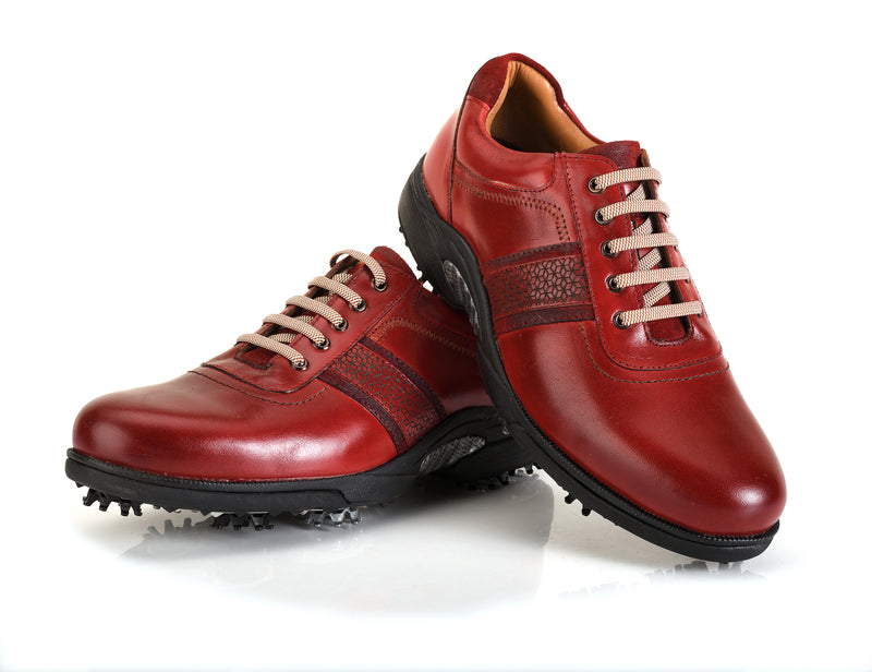 Berlin Antique Red Golf Shoes