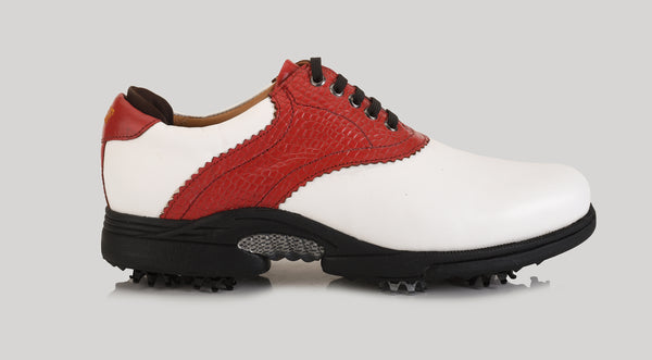 Notting White-Red Golf Shoes
