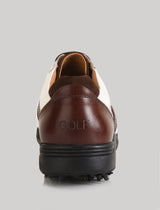 Berlin White-Brown Golf Shoes