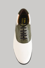 Notting White-Green Golf Shoes