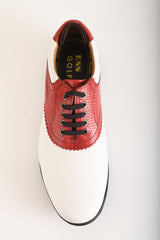 Notting White-Red Golf Shoes