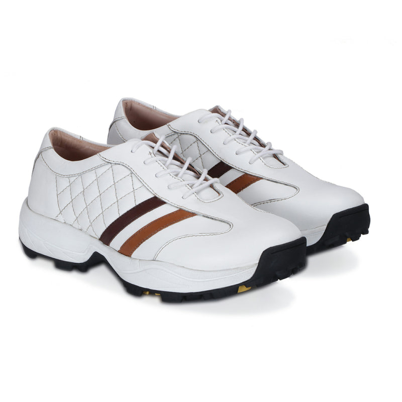 Todd White, Tan & Brown Golf Shoes