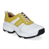 Brad White & Yellow Golf Shoes