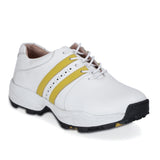 Paul White & Yellow Golf Shoes