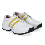 Paul White & Yellow Golf Shoes