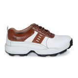 Brad White & Tan Golf Shoes