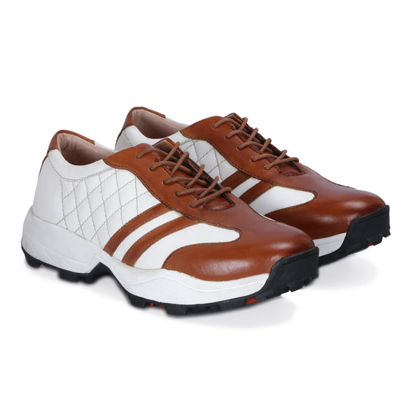 Todd Tan & White Golf Shoes