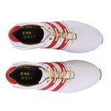 Pound White & Red Golf Shoes